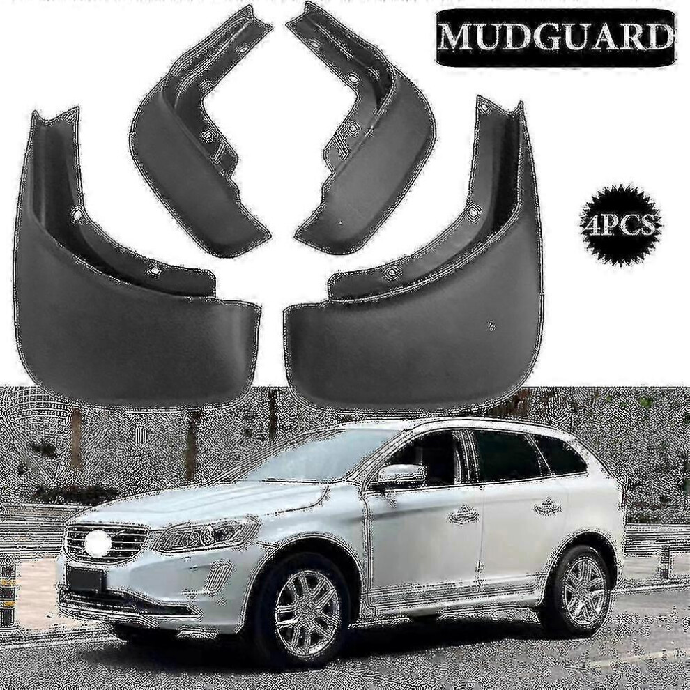 Kikidex (As Show, One Size) 4X Front Rear Car Mud Flaps For Volvo Xc60 2014 2015 2016 2017 Mudflaps Splash Guards Mud Flap Mudguards Fender