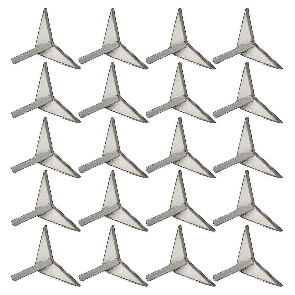 Kikidex (As Show, 4.5 Cm) 20Pcs Automotive Tire Puncture Spikes Portable Triangle Nail Ground Spikes Vehicle Car Tyre Puncture Nail Tire Spikes