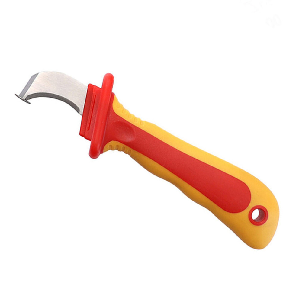 1000V Insulated Cable Dismantling Knife, Ergonomic Handle, Insulated Construction, Portable Electrician Tool 9067246472979