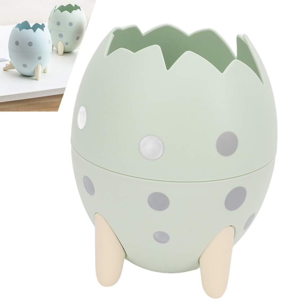 Dinosaur Egg Pencil Holder, Space-Saving Detachable PP Storage Box, Green, 12.5x11cm-image-OPC-PMPF5XB-NEW