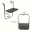 Multiple Purpose Porch Suspended Table with Black Electroplated 3