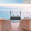 Multiple Purpose Porch Suspended Table with Black Electroplated 2