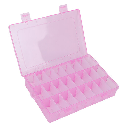24 Grid Nail Art Aufbewahrungsbox Kunststoff 2