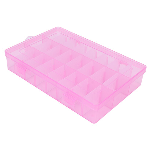 24 Grid Nail Art Aufbewahrungsbox Kunststoff 1