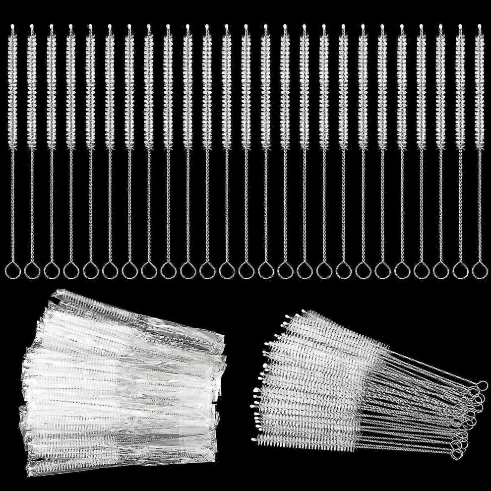 Kikidex (As Show, One Size) 100 Pcs Tracheostomy Cleaning Brushes Trach Brush Nylon Bristle Tracheostomy