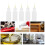 5 Stycken Precisionsspets Applikatorflaskor 55 Ml För Lim 7