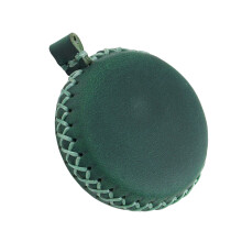 Ruban à mesurer en cuir miniature de qualité-Vert foncé