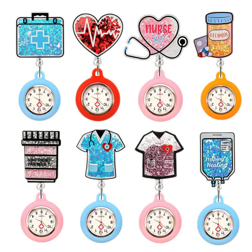Porte-badge rétractable à sangle-Boîte à médicaments bleue 2