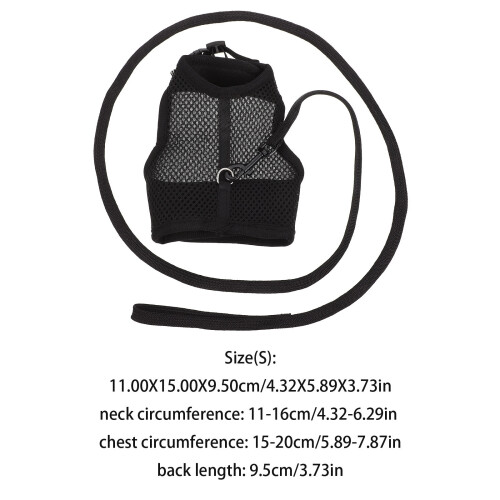 Breathable Bunny Harness And Leash Set For Rabbit Walking 1
