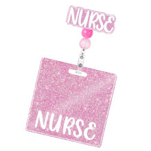 Cartes de badge d'infirmière rétractables,-INFIRMIÈRE