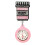 Porte-badge rétractable en sable liquide, avec-Bouteille rose 1