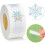 Sceaux d'enveloppe autocollants de noël transparents,-C450 6