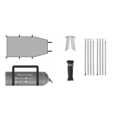 Auvent monté sur véhicule à configuration-Gris avancé 300x15