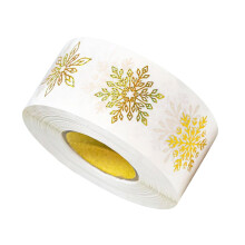 Autocollant flocon de neige pour cadeau de noël, sceaux-C990