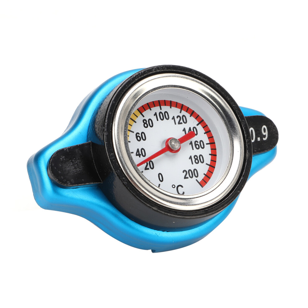 Pressure Adjustment Aluminum Alloy Radiator Cap with Temperature Gauge 0.9bar-image-OPC-PMPFDXT-NEW