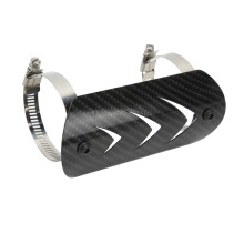 Universal Stainless Steel Heat Shield Carbon Fiber Style for Motorcycles