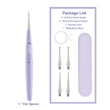 EWR-LT Kit de cire d'oreille violet avec lumière, 17 x 4 x 2 cm