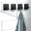 4 Pcs Self-adhesive Hooks, Towel Holder Without Drilling, Bathrobe Hook (black) 2