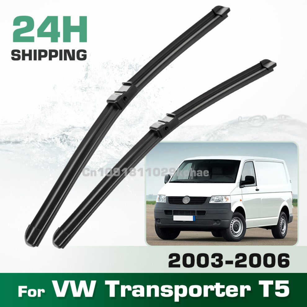(Left Hand Drive) For Vw Caravelle Transporter T5 2003-2006 2004 2005 Lhd&Rhd Front Wiper Blades Windshield Windscreen Window Brush 24" 24" 6935159272937