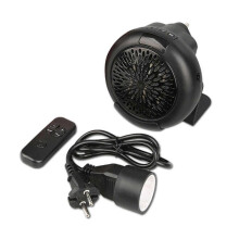 Tragbarer Mini-Tischheizer, 600 W, rund, energiesparend, Heizgerät für Zuhause und Büro