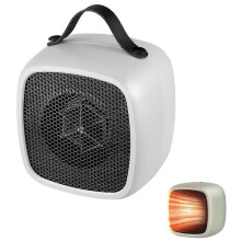 (Typ C) Mini-Tischheizgerät Typ C, 2 Heizstufen, einstellbar, tragbar, 500 W, elektrischer Raumheizer für Zuhause