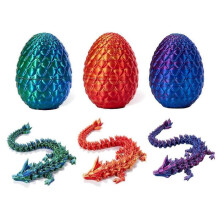 3er-Set Drachen-Ostereier, Drachen-Ei-Fidget-Spielzeug, mit 30 cm großem, beweglichem Drachen, 3D-gedrucktes Drachenei, Überraschungsgeschen
