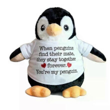 (Groß, 20 cm) Du bist mein Pinguin-Plüschtier, Geschenk für sie, Plüschpinguin-Puppe, Geburtstagsgeschenk