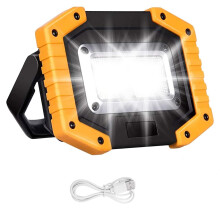 30-W-LED-Arbeitsleuchte, wiederaufladbar, tragbar, COB-Flutlicht, superhell (2000 lm), Akku, wasserdicht, für den Außenbereich, ideal für Ca