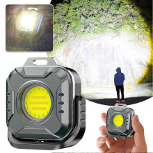 (1 st) Magnetisk LED-arbetslampa, med USB-laddningsbart 1200mAh-batteri, 4 ljuslägen, vattentät och hållbar, utmärkt för camping