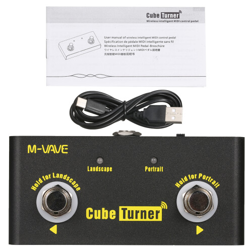 M-VAVE Cube Turner Wireless Bluetooth Pedal for iOS/Android Devices 2