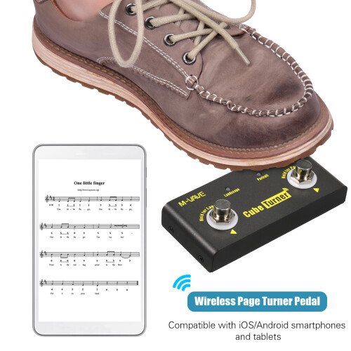 M-VAVE Cube Turner Wireless Bluetooth Pedal for iOS/Android Devices 1