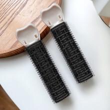 2 pezzi fermacapelli soffici volumizzanti per le radici Nero