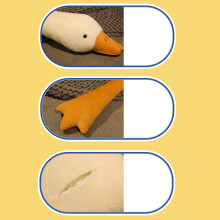 Große weiße Gans Plüschtier 50cm Kuschelkissen Weich & Niedlich