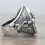 (11) Totenkopfring aus Sterlingsilber 3