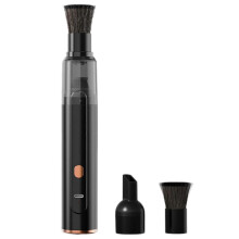 Suflantă de praf fără fir (neagră) Mini măturătoare portabilă wireless pentru mașină, pentru laptopuri și PC-uri