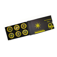 EMF Protection Cell Phone Stickers, 6pcs Anti Radiation Shield for Computers & Phones, Gold