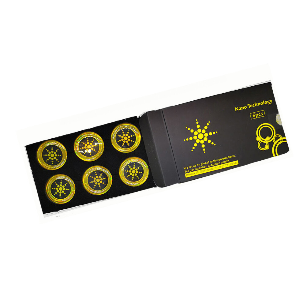 Emf Protection Cell Phone Stickers, 6Pcs Anti Radiation Shield For Computers & Phones, Gold 8721357469068