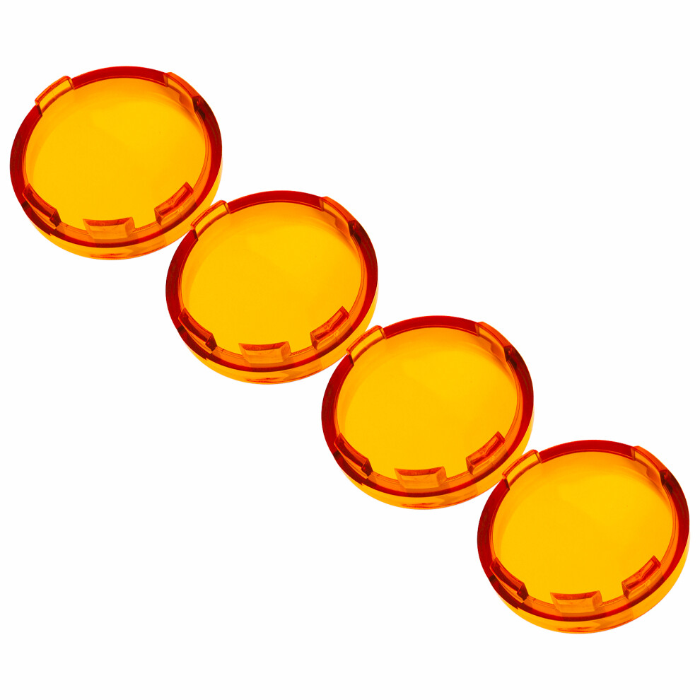 Motorcycle Turn Signal Lens Cover Abs 6Cm/2.36In Universal Bike Parts Yellow 8051357469417