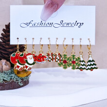 Kreativer Schneemann der europäischen Weihnachts ohren verlässt das Weihnachtsmann-Sandset der Frauen