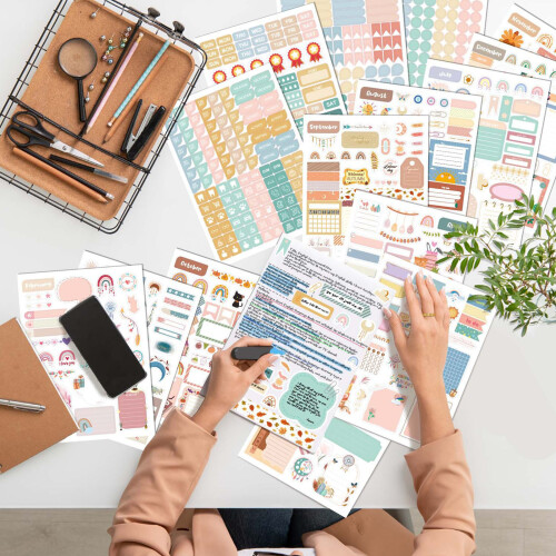 Artistieke Journaling Sticker Draagbare-studentenplan 2