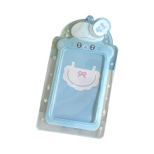 Animal Theme Card Cover 3Inch PVC-kaarthoes met kettingcharme-2