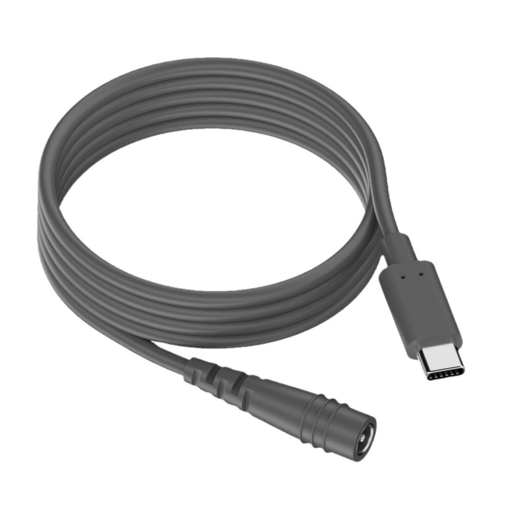 Usb C To Dc5.5mmx2.1mm Adapter Extension Cable Pd100w Usb-C Power Delivery Fast Charging Dc5521 Tablets Phones Laptops 9339159951958