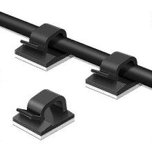 (As show, One size) Pack Of 50 Pieces Of Cable Clamps, Sticky Cable Manager Clips