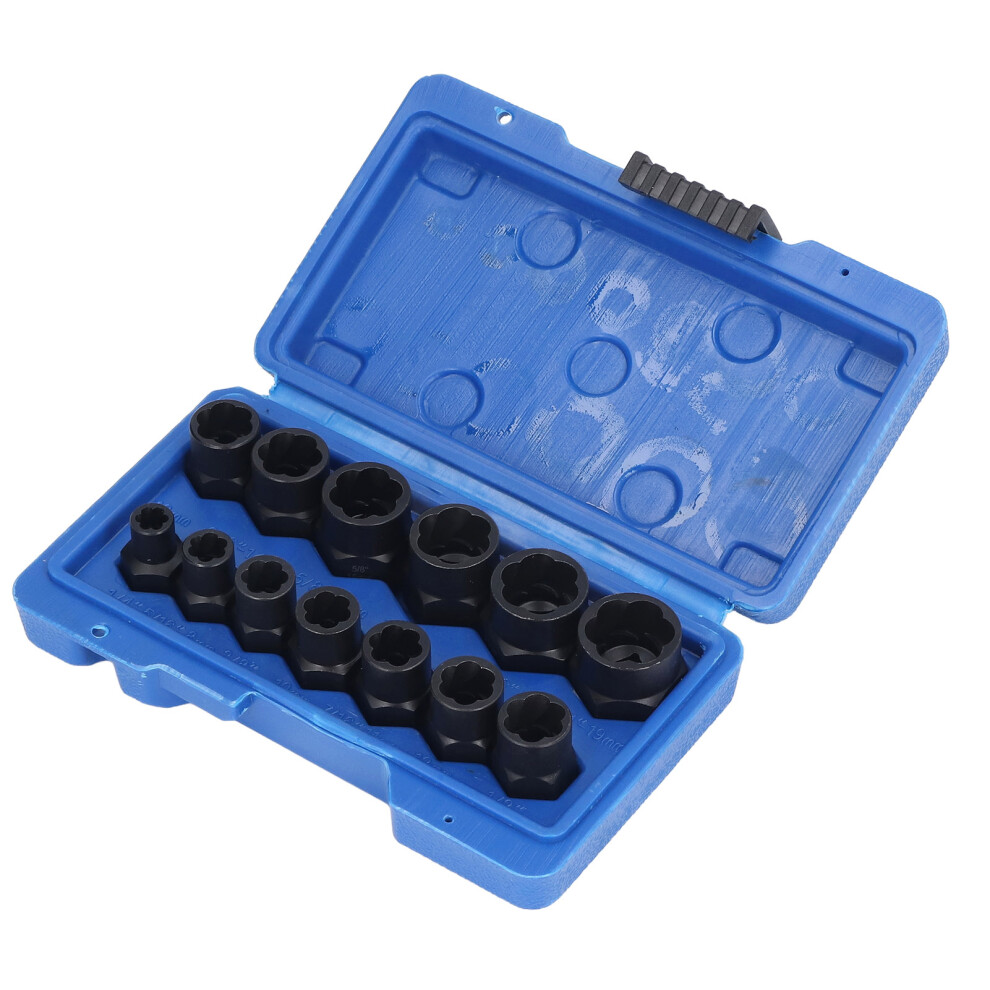 Impact Nut Bolt Remover Set, 3/8In Driver, Rusted/Damaged Extraction Kit 6931357470427