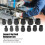 Impact Nut Bolt Remover Set, 3/8in Driver, Rusted/Damaged Extraction Kit 9