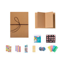 Commemorative Booklet with Handworked Accessories Set,-yellow M
