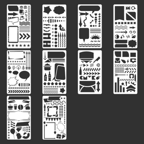A6 Sketching Guide Art Journal Stencils Durability For-A