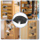 Easy Installation Step Stool Fits Most College Dorm Bed-2PCS 3