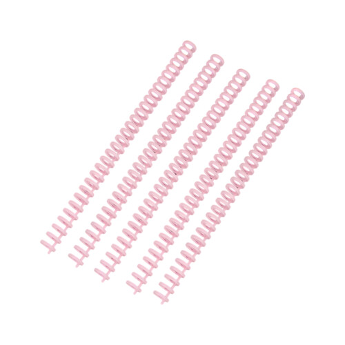 5Pcs 12mm Binding Comb 30 Rings Binding Coils Cuttable-Pink