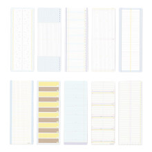 Scrapbooking Decoration Paper 100Sheets 5x14cm-Daily recording